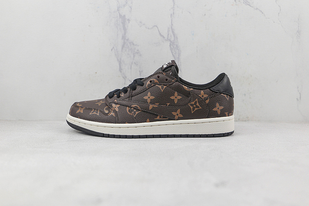 Jordan [DM7899-335]-[AIR JORDAN 1 LOW X L*V DARK BROWN/BLACK/WHITE]-[WOMAN:36-39]-[MAN:40-46], photo 1