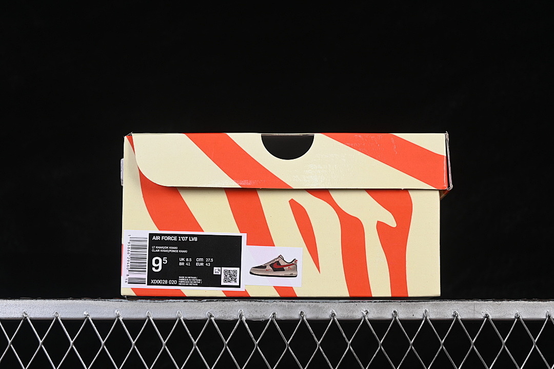 Nike [XD0028-020]-[AIR FORCE 1 07 LOW CASUAL SNEAKERS BROWN/BLACK/RED]-[WOMAN:36-39]-[MAN:40-45] - Image 12
