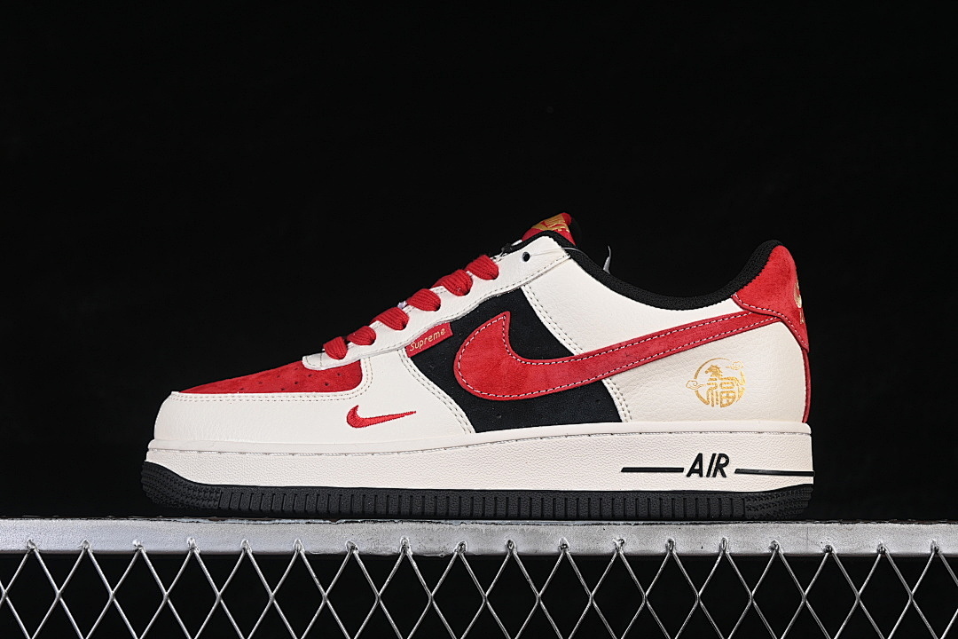 Nike [XD0028-011]-[AIR FORCE 1 07 LOW WHITE/RED/BLACK]-[WOMAN:36-39]-[MAN:40-45] - Image 2