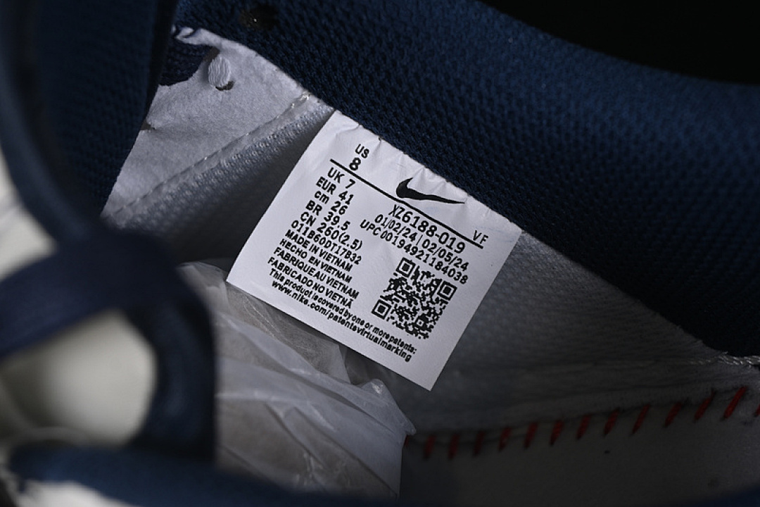 Nike [XZ6188-019]-[AIR FORCE 1 07 LOW SUPREME WHITE/BLUE]-[WOMAN:36-39]-[MAN:40-45] - Image 6