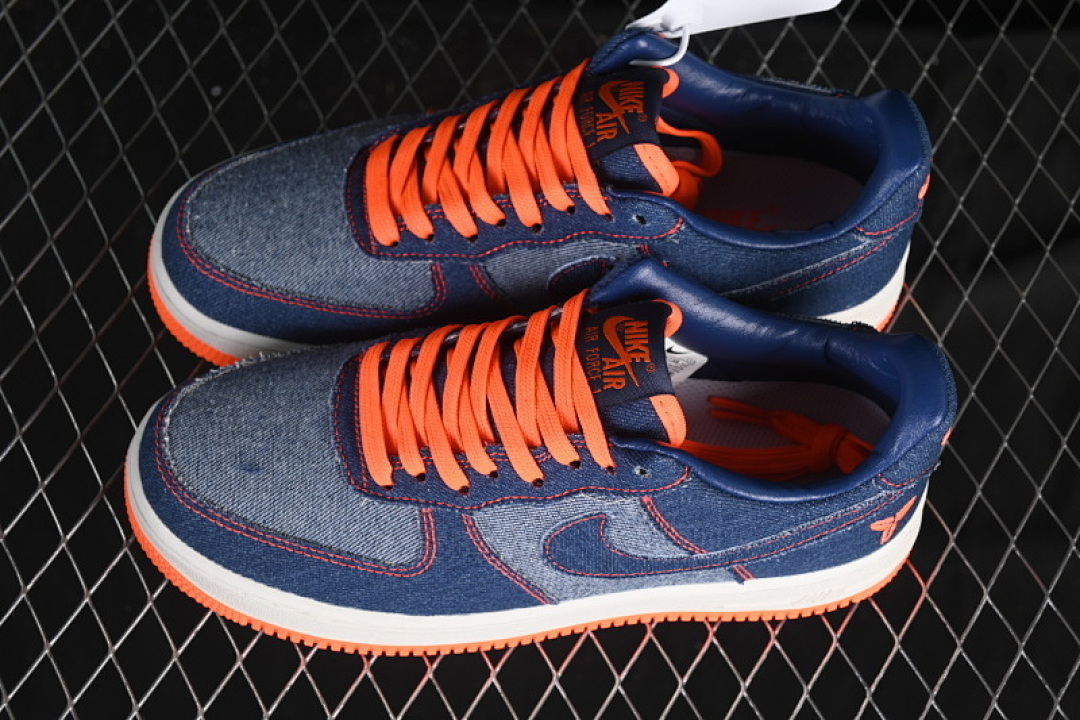 Nike [CW2288-111]-[AIR FORCE 1 07 LOW BLUE/ORANGE/WHITE]-[WOMAN:36-39]-[MAN:40-45] - Image 11