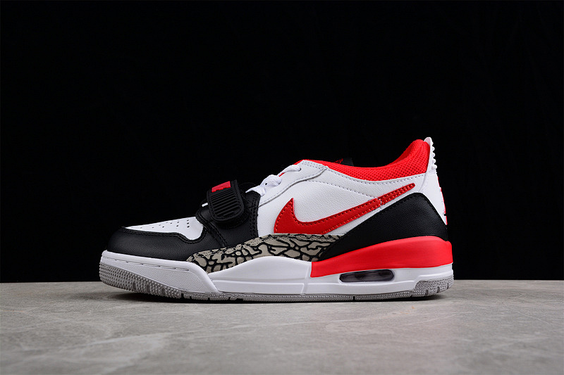 Jordan Jordan LEGACY 312 LOW BLACK TOE WHITE/BLACK/GYM RED · CD7069-160, photo 1