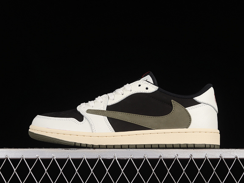 Jordan TRAVIS SCOTT X AIR Jordan 1 LOW OG SAIL/BLACK/MEDIUM OLIVE · DZ4137-106, photo 1