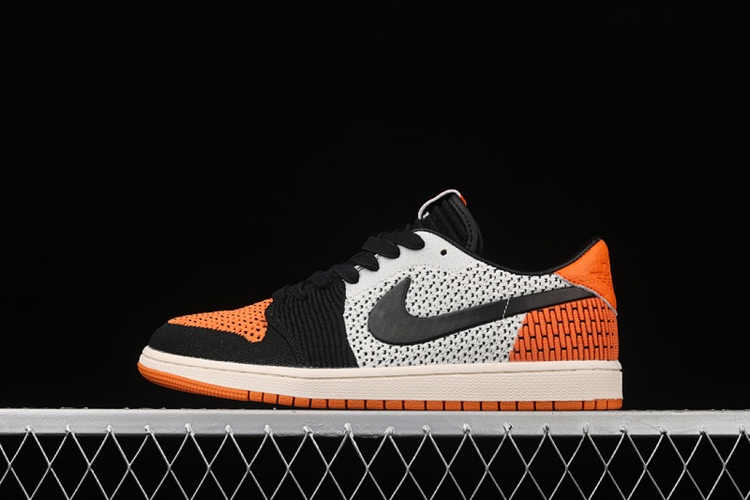 Jordan AIR Jordan 1 LOW FLYKNIT SHATTERED BACKBOARD SAIL/BLACK-COPPER FLASH · AH4506-100, photo 1
