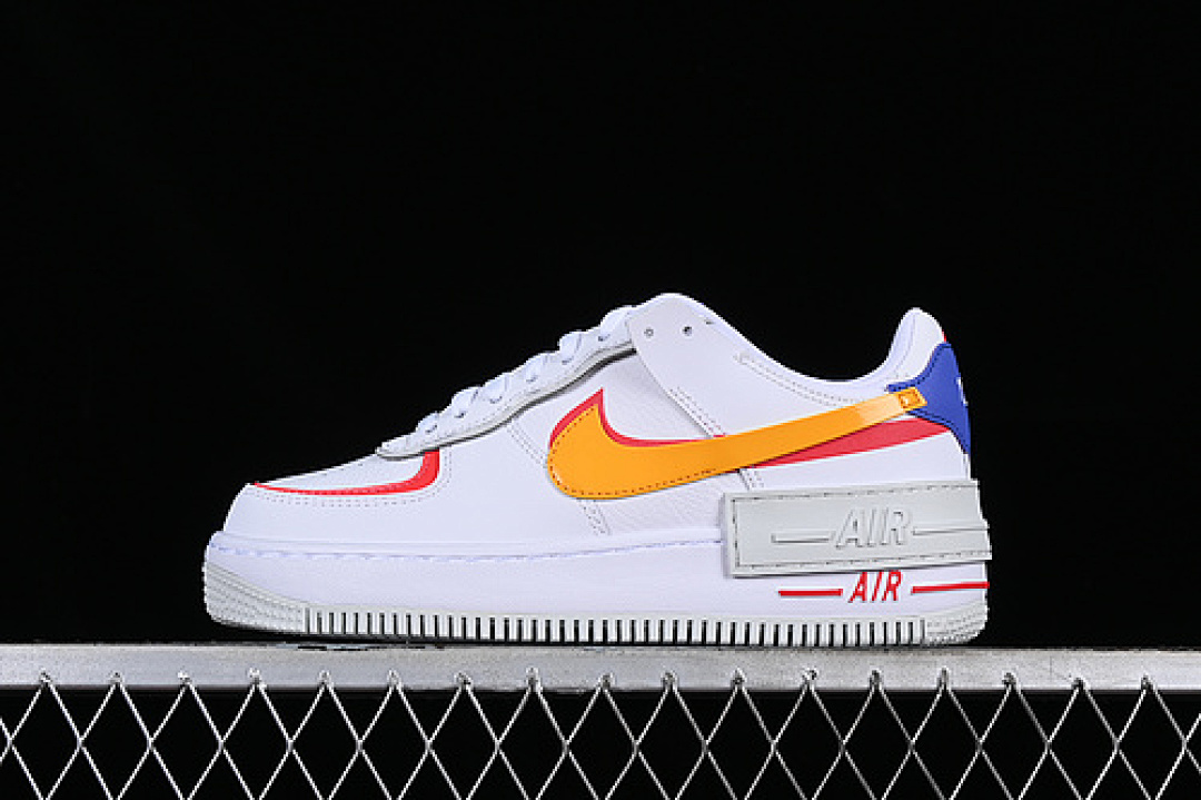 Nike [DZ1847-100]-[AIR FORCE 1 SHADOW WHITE/BLUE/ORANGE]-[WOMAN:35.5-40], photo 1