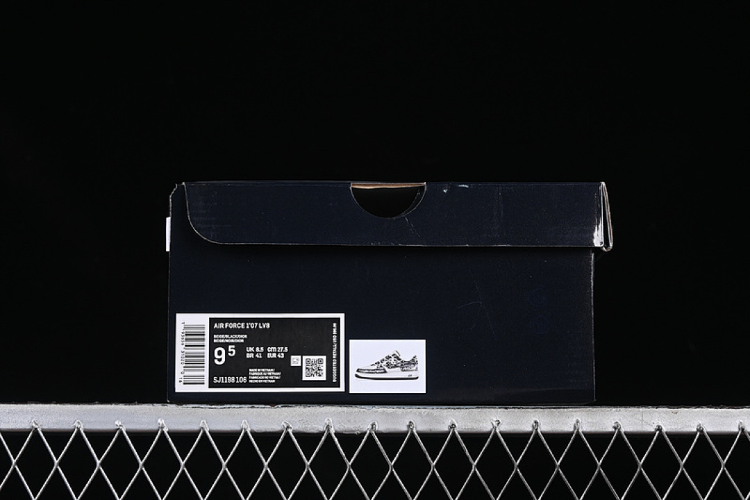 Nike [SJ1198-106]-[AIR FORCE 1 07 LOW WHITE/GREY/BLACK]-[WOMAN:36-39]-[MAN:40-45] - Image 12