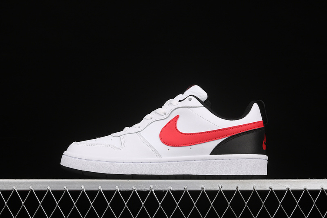 Unbranded [BQ5448-110]-[COURT BOROUGH LOW 2 GS WHITE/BLACK/RED]-[WOMAN:36-39]-[MAN:40-45], photo 1