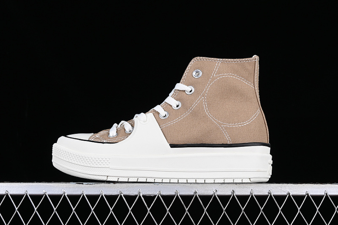 Converse [A03876C]-[CONVERSE ALL STAR CONSTRUCT WHITE/BLACK/BROWN]-[WOMAN:35-39]-[MAN:40-44], photo 1