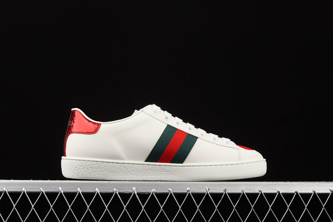 Gucci [GU*CCI ACE EMBROIDERED LOW-TOP SNEAKERS WHITE/RED/NAVY BLUE]-[WOMAN:35-39]-[MAN:40-44] - Image 16