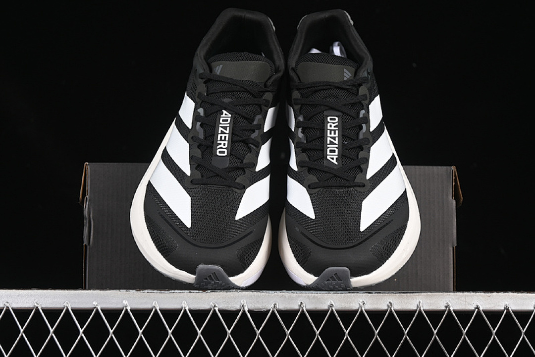 On Running [JS4938]-[ADIZERO BOSTON 13 WHITE/BLACK/GREY]-[WOMAN:36-39]-[MAN:40-46] - Image 12