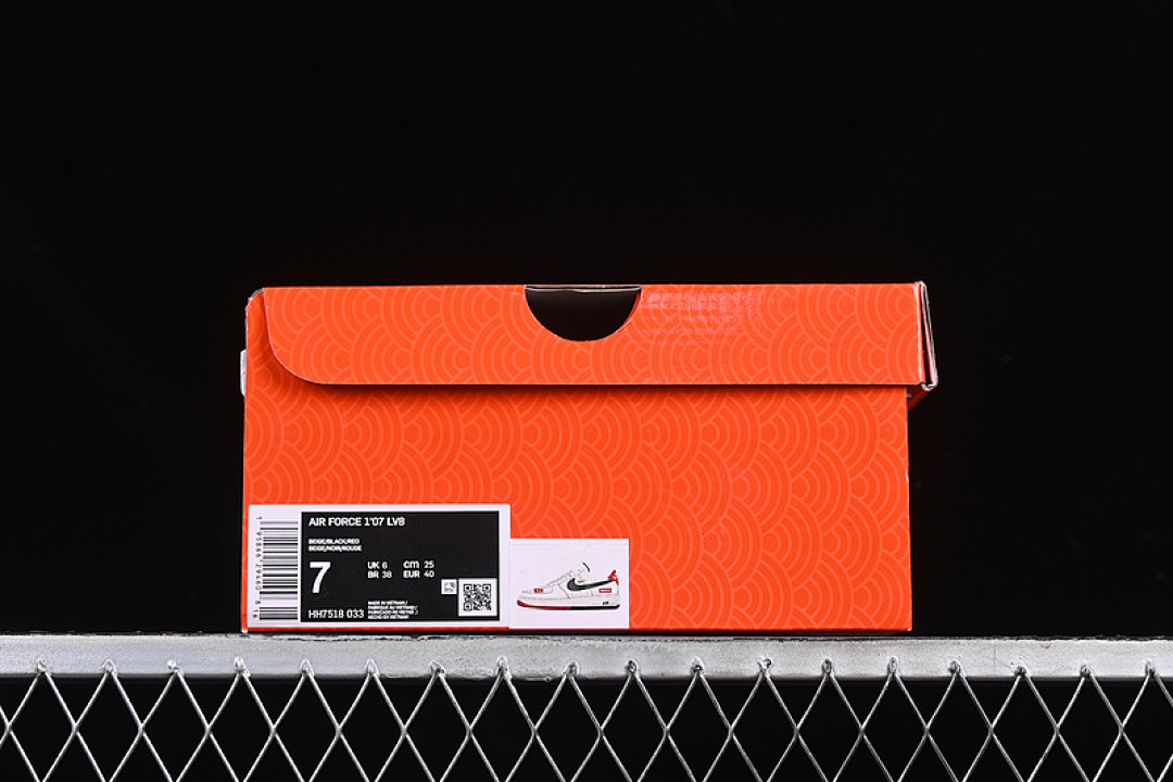 Nike [HH7518-033]-[AIR FORCE 1 07 LOW SUP WHITE/BLACK/RED/GREY]-[WOMAN:36-39]-[MAN:40-45] - Image 12