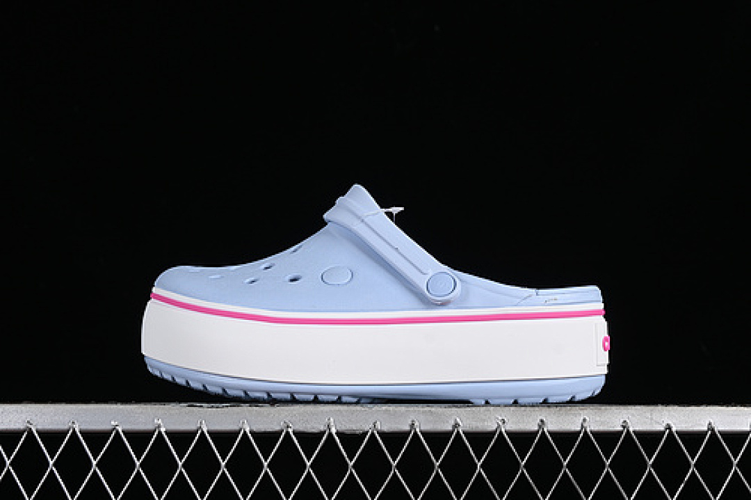 Crocs [CROCS CROCBAND PLATFORM RAINBOW WHITE/BLUE/PINK]-[WOMAN:36-40] - Image 2