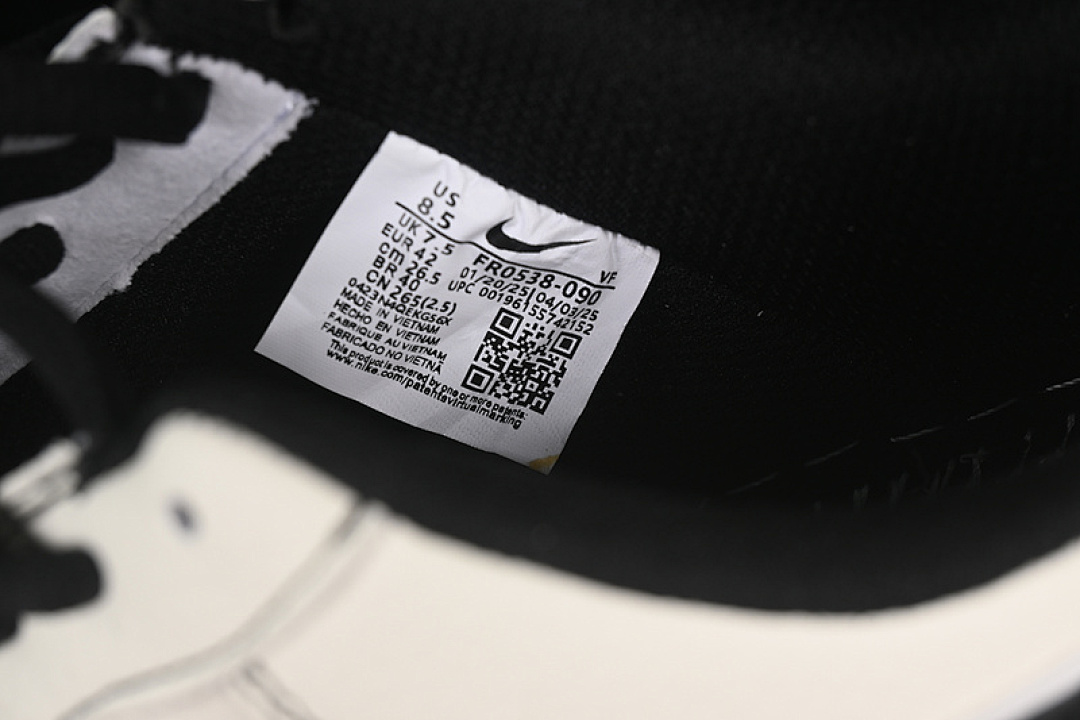Nike [FR0538-090]-[BA*LEN*CIAGA AIR FORCE 1 07 LOW BLACK/WHITE]-[WOMAN:36-39]-[MAN:40-45] - Image 6