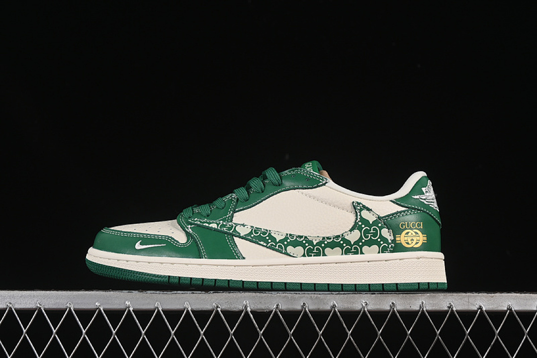 Jordan [LD2025-025]-[TRAVIS SCOTT X FRAGMENT DESIGN AIR JORDAN 1 LOW OG SP WHITE/GREEN]-[36-45], photo 1