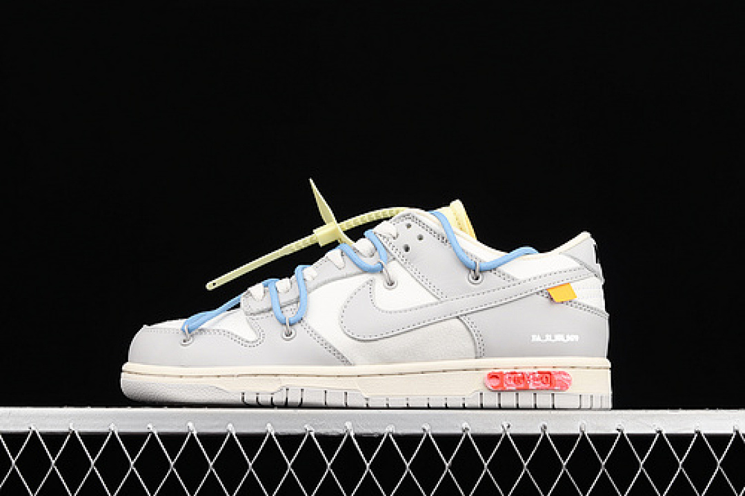 Off-White [DM1602-113]-[OFF-WHITE X DUNK LOW 'LOT 05 OF 50'SAIL/NEUTRAL GREY]-[UNISEX:36-47.5], photo 1