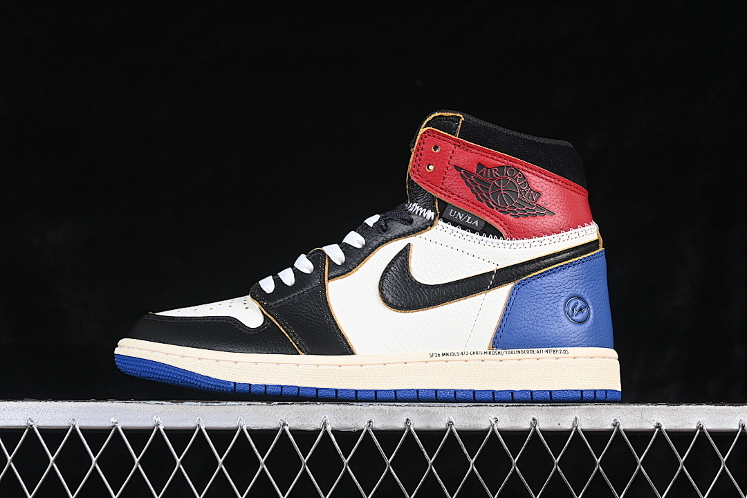 Jordan FRGMT X UNION AJ1 HIGH OG SP TOP 3 BLUE/RED/WHITE/BLACK · IO7847-002, photo 1