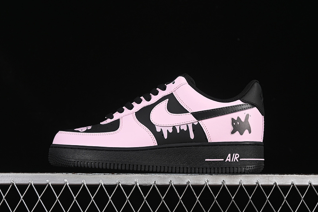 Nike [ZH0316-080]-[AIR FORCE 1 07 LOW BLACK/PINK]-[WOMAN:36-39]-[MAN:40-45], photo 1