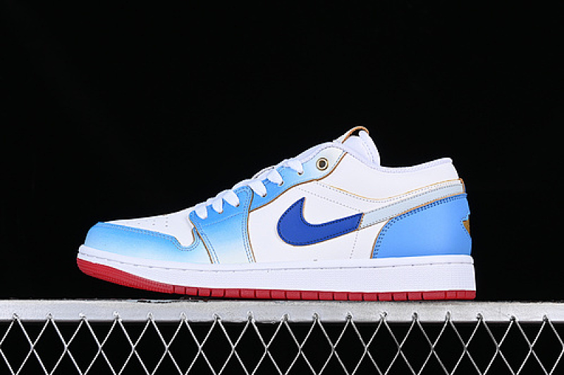 AIR Jordan 1 LOW WHITE/GREY/BLUE/RED · DN8895-141, photo 1