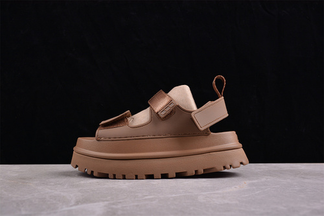 UGG UGG [GG DAZZLING GOLD DOPAMINE SANDALS BROWN]-[WOMAN:35-40], photo 1