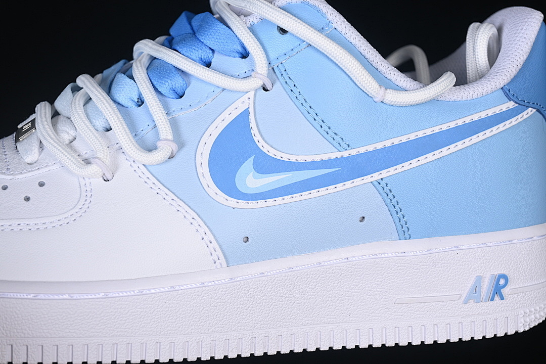 Nike [CD2288-951]-[AIR FORCE 1 07 LOW CASUAL SNEAKERS SKY BLUE/WHITE]-[WOMAN:36-39]-[MAN:40-45] - Image 7