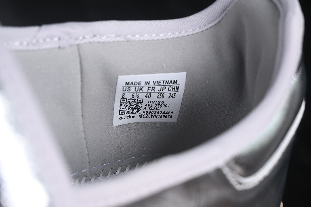 Adidas [KK2502]-[MARY JANE LAZY LIFE SHOES SILVER/WHITE]-[WOMAN:35-39]-[MAN:40-45] - Image 5