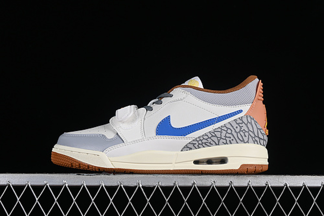 Jordan [HF0746-041]-[AIR JORDAN LEGACY AJ312 LOW WHITE/GREY/BROWN/BLUE]-[WOMAN:36-39]-[MAN:40-47.5], photo 1