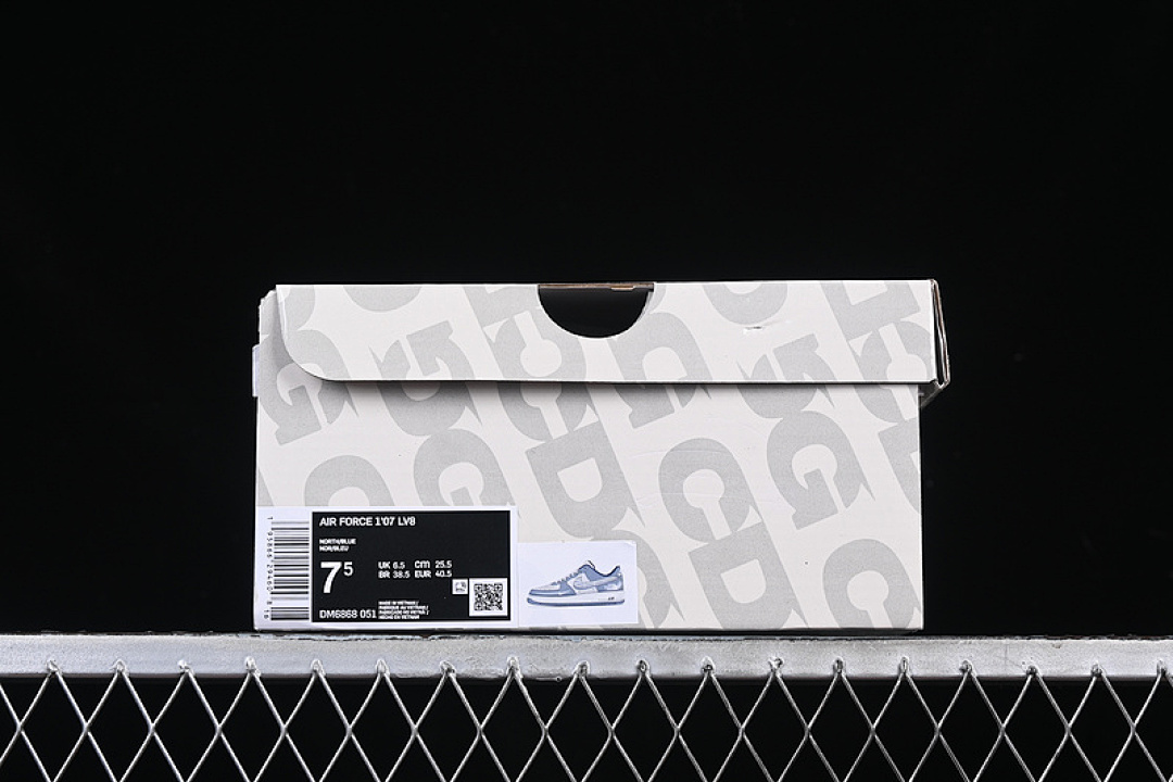 Nike [DM6688-051]-[AIR FORCE 1 07 LOW CDG WHITE/GREY/BLUE]-[WOMAN:36-39]-[MAN:40-45] - Image 12