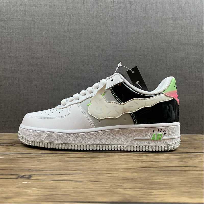 Nike Nike AIR FORCE 1 07 LOW WHITE/BLACK/GREEN · DV1229-111, photo 1