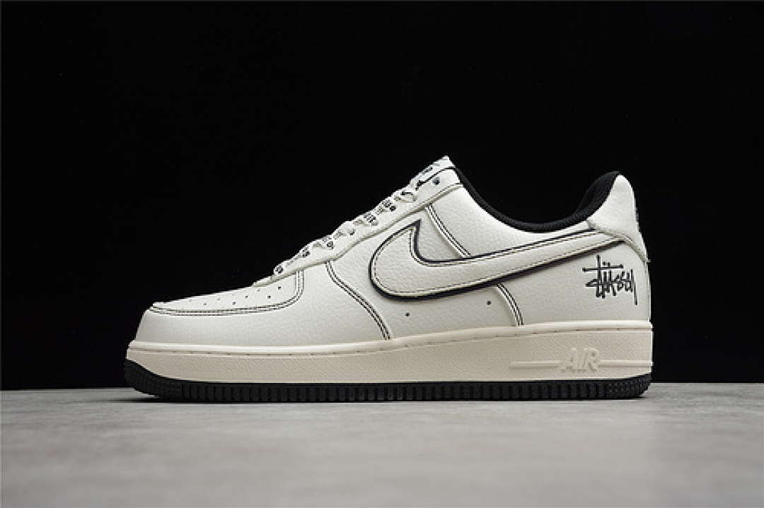 Nike Nike STUSSY X AIR FORCE 1 LOW BEIGE/BLACK/WHITE · UN1635-702, photo 1