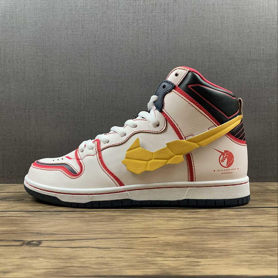 Unbranded [DH7717-100]-[GUNDAM X DUNK HIGH SB PROJECT UNICORN (RX-0 WHITE/AMARILLO]-[UNISEX:36-46]), photo 1