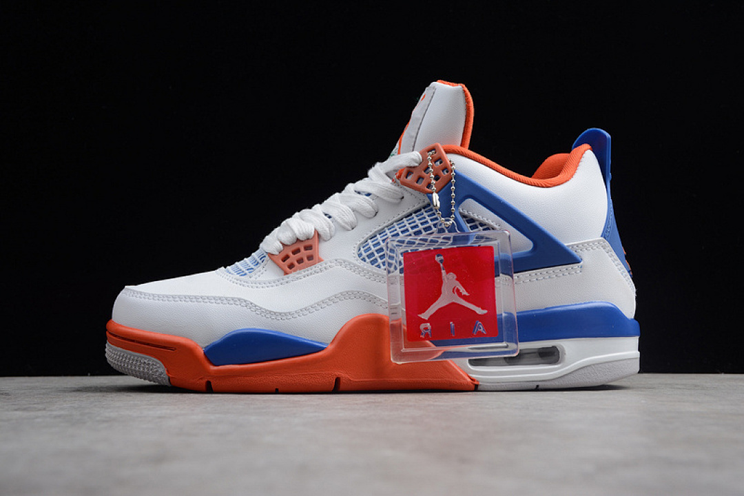 Jordan [308497-171]-[AIR JORDAN 4 RETRO KNICKS WHITE/ROYAL BLUE-ORANGE]-[MAN:40-48]-[OG00160], photo 1