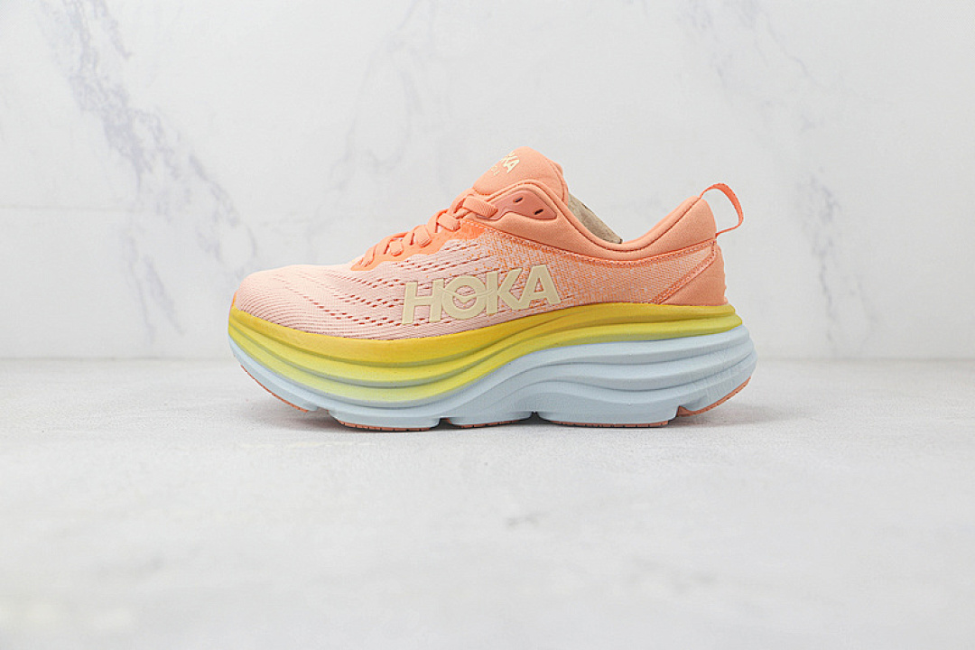 Hoka [HOKA ONE RUNNING SHOES ORANGE/WHITE/YELLOW]-[WOMAN:35-39]-[MAN:40-45], photo 1
