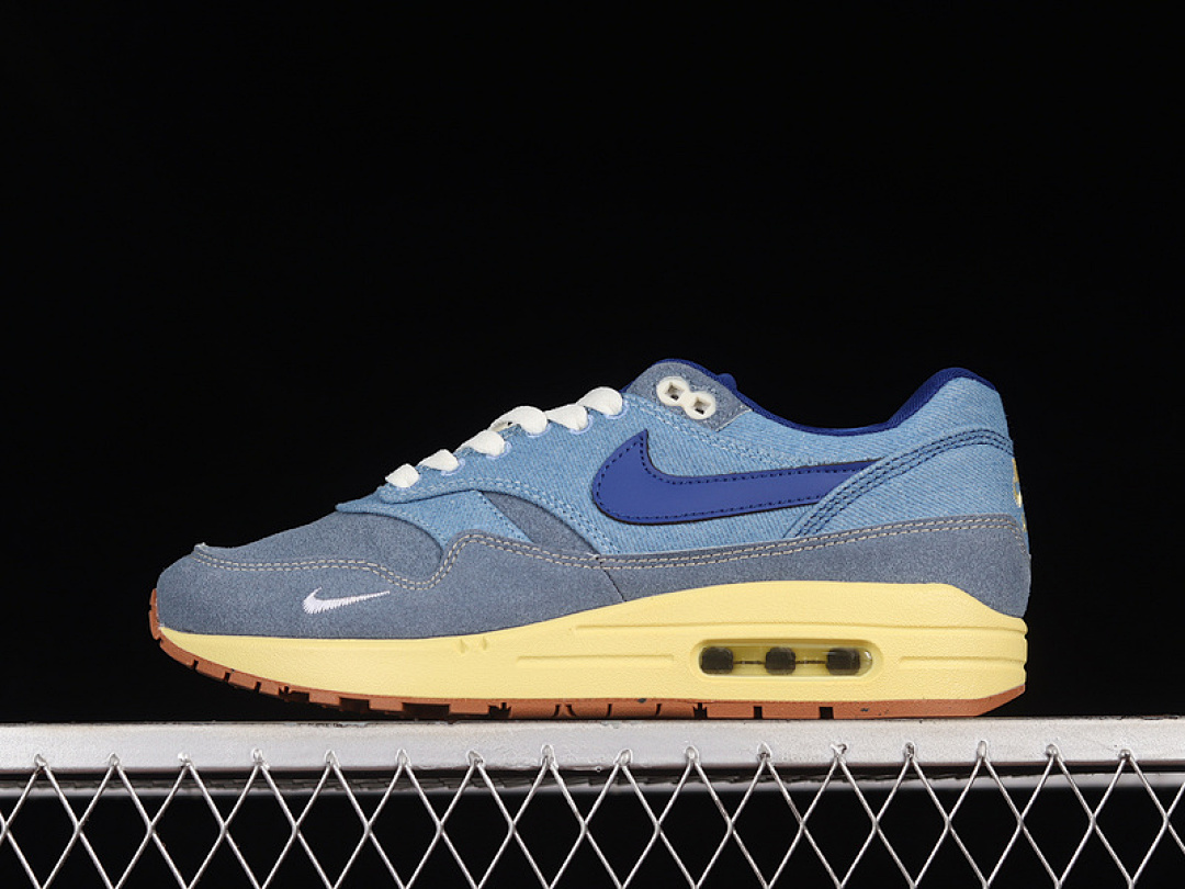 Nike AIR MAX 1 PREMIUM MINERAL SLATE/DEEP ROYAL BLUE/LEMON WASH · DV3050-300, photo 1