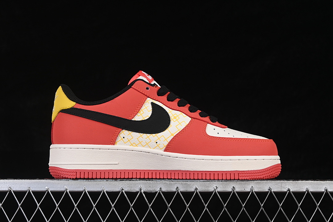 Nike [QW5288-130]-[AIR FORCE 1 07 LOW CASUAL SNEAKERS WHITE/RED/YELLOW]-[WOMAN:36-39]-[MAN:40-45] - Image 16