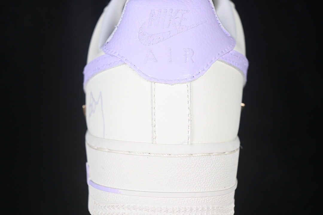 Nike [FV3654-511]-[AIR FORCE 1 07 LOW CASUAL SNEAKERS WHITE/VIOLET]-[WOMAN:36-39]-[MAN:40-45] - Image 6