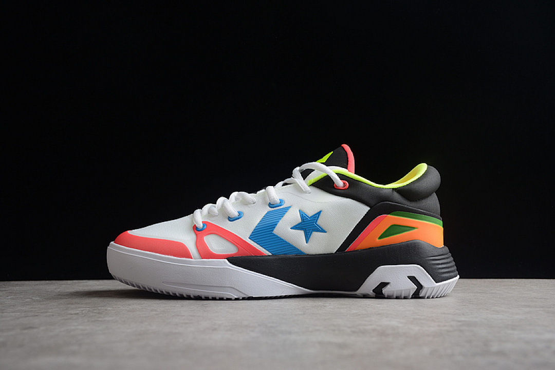 Converse [167297C]-[G4 LOW WHITE/MULTI-COLOR/VOLT-BLACK]-[WOMAN:36-39]-[MAN:40-46], photo 1