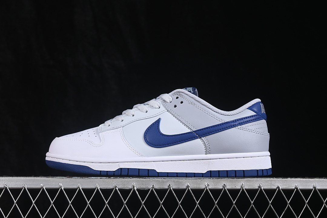 Unbranded [HF5441-118]-[DUNK LOW CASUAL SNEAKERS NAVY BLUE/WHITE/GREY]-[MAN:40-46], photo 1