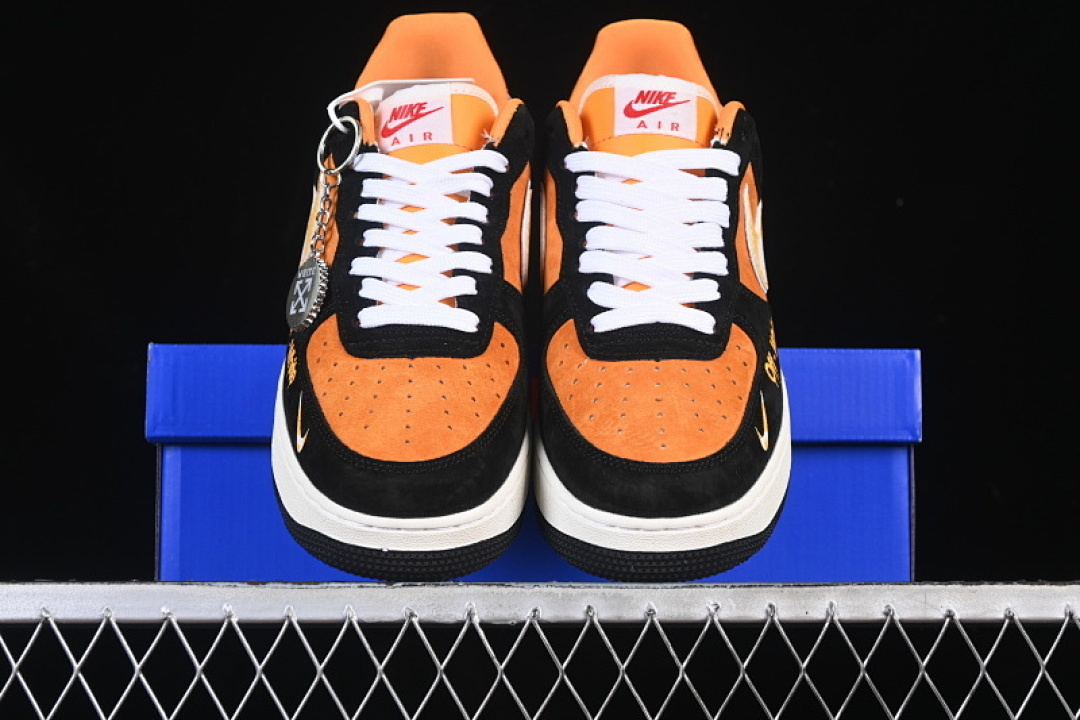Nike [SY1388-001]-[AIR FORCE 1 07 LOW BLACK/ORANGE/WHITE]-[WOMAN:36-39]-[MAN:40-45] - Image 13