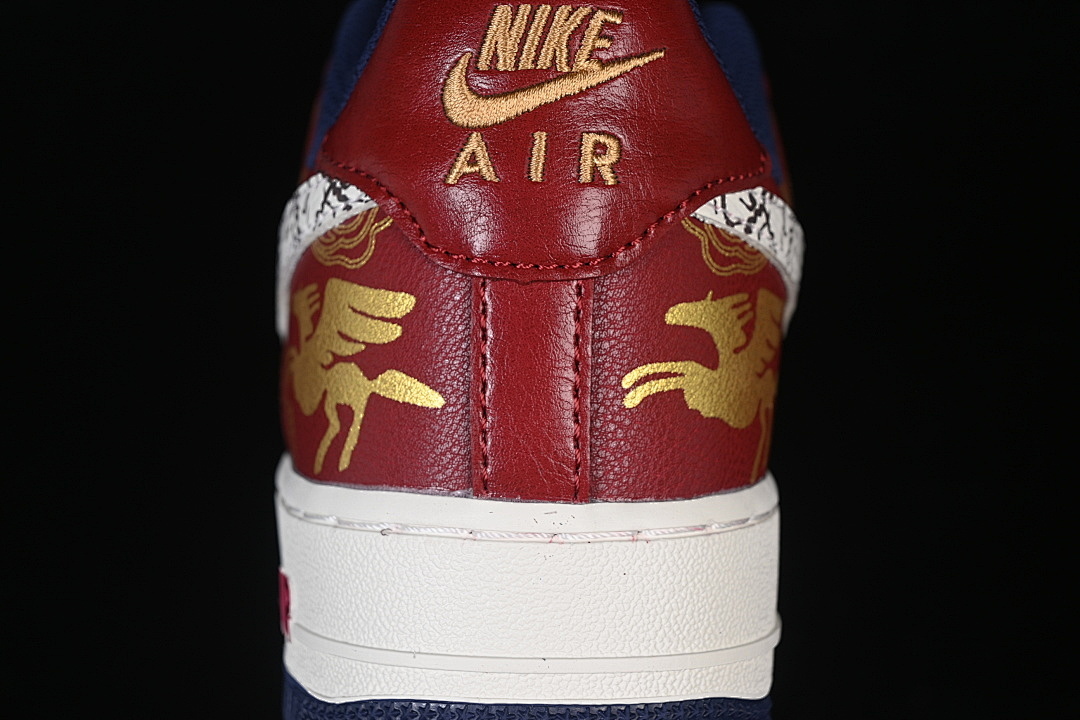 Nike [NH0601-535]-[AIR FORCE 1 07 LOW WHITE/BROWN/RED/NAVY BLUE/GOLD]-[WOMAN:36-39]-[MAN:40-45] - Image 7