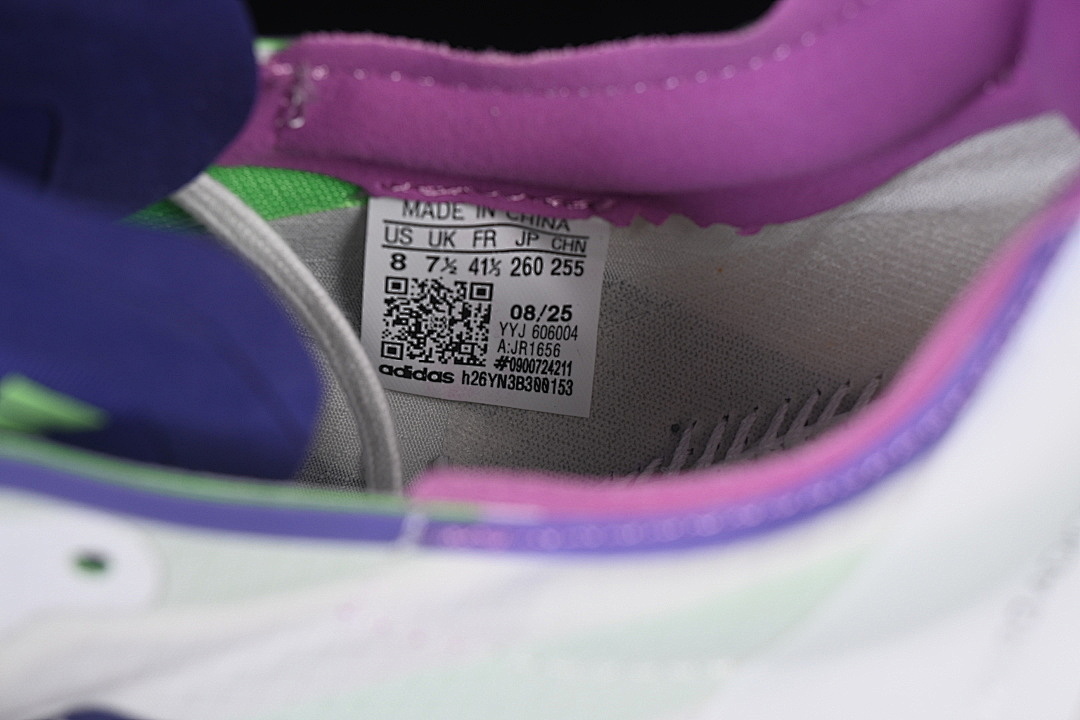 Adidas [JR1656]-[ADIZERO ADIOS PRO 4 CORE WHITE/COLLEGIATE PURPLE/LIME BURST]-[WOMAN:39]-[MAN:40-46] - Image 6