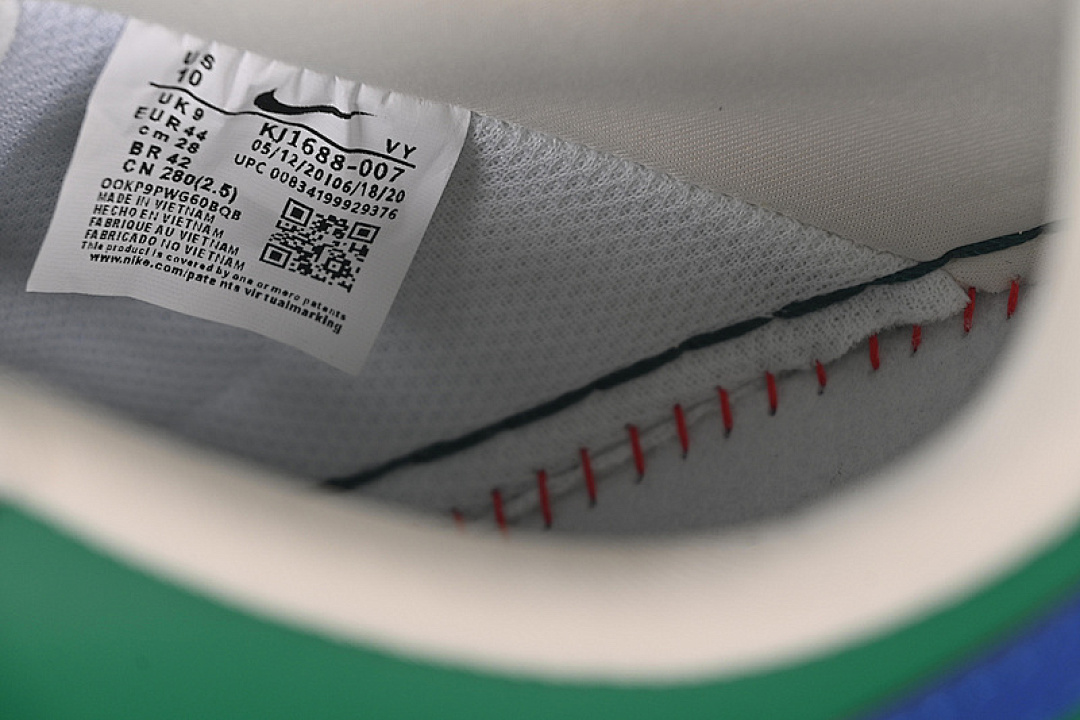 Nike [KJ1688-007]-[AIR FORCE 1 7 LOW WHITE/GREEN/BLUE]-[WOMAN:36-39]-[MAN:40-45] - Image 6