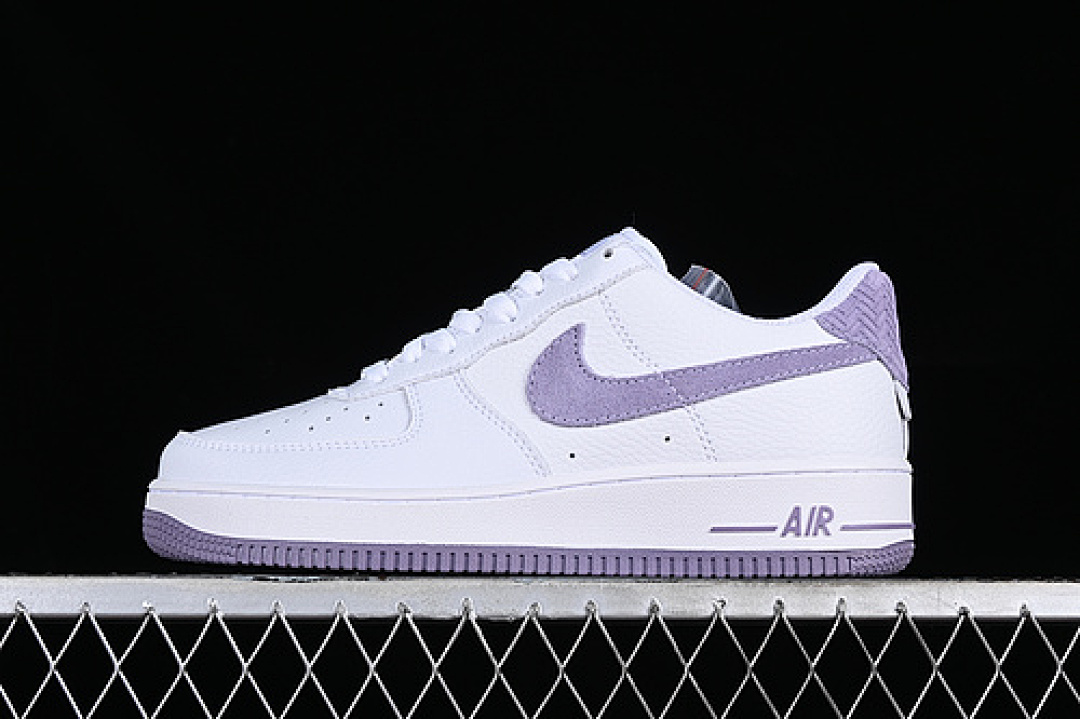 Nike [CN2873-108]-[AIR FORCE 1 07 LOW WHITE/PURPLE]-[WOMAN:36-39]-[MAN:40-45], photo 1