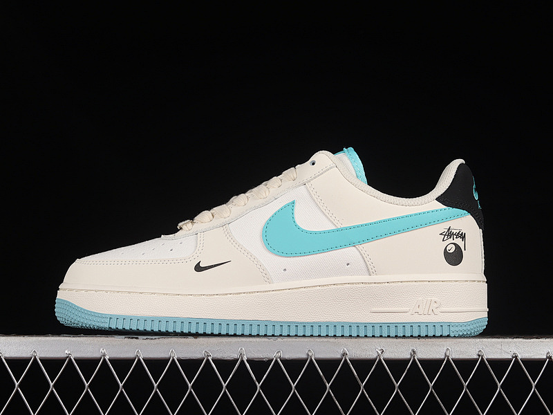 Nike Nike AIR FORCE 1 07 LOW WHITE/BLUE/BLACK · HX123-005, photo 1