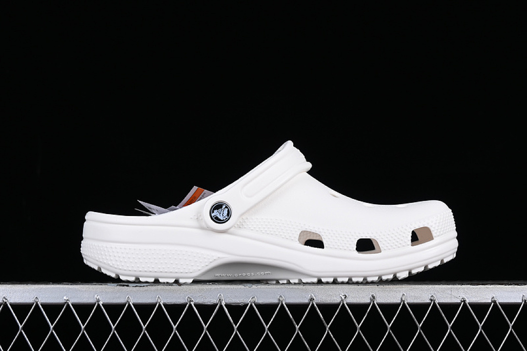 Crocs [CROCS DUAL PURPOSE BEACH HOLE SANDALS WHITE]-[WOMAN:34-39]-[MAN:40-46] - Image 9