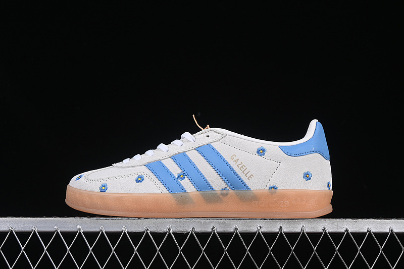 Adidas ORIGINALS GAZELLE INDOOR BEIGE/CLOUD WHITE/LIGHT BLUE/GUM · IF4491, photo 1