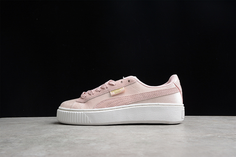 Puma Puma PLATFORM VELVET LIGHT PINK/LIGHT PINK/WHITE · 373935-02, photo 1