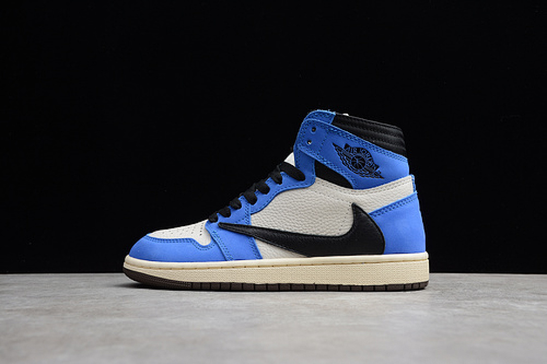 Jordan [CD44877-102]-[GZ AIR JORDAN 1 HIGH OG TS SAIL/BLACK-BLUE]-[WOMAN:36-39]-[MAN:40-45], photo 1