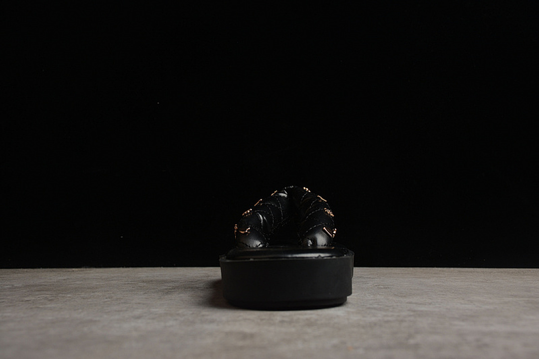 Chanel [A2507]-[CHA*NEL LAMBSKIN SLIPPERS BLACK]-[WOMAN:35-39] - Image 9