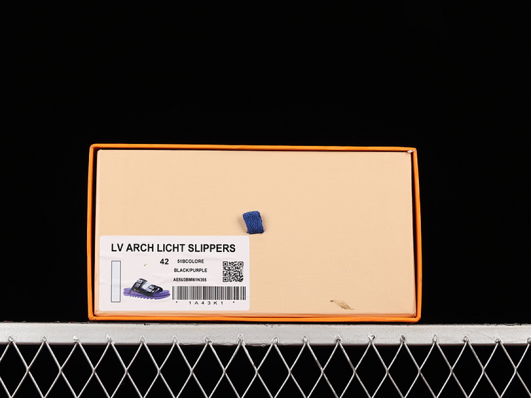 Louis Vuitton [L*V TREND CLASSIC SLIPPERS BLACK/BLACK/PURPLE]-[WOMAN:35-39]-[MAN:40-45] - Image 7