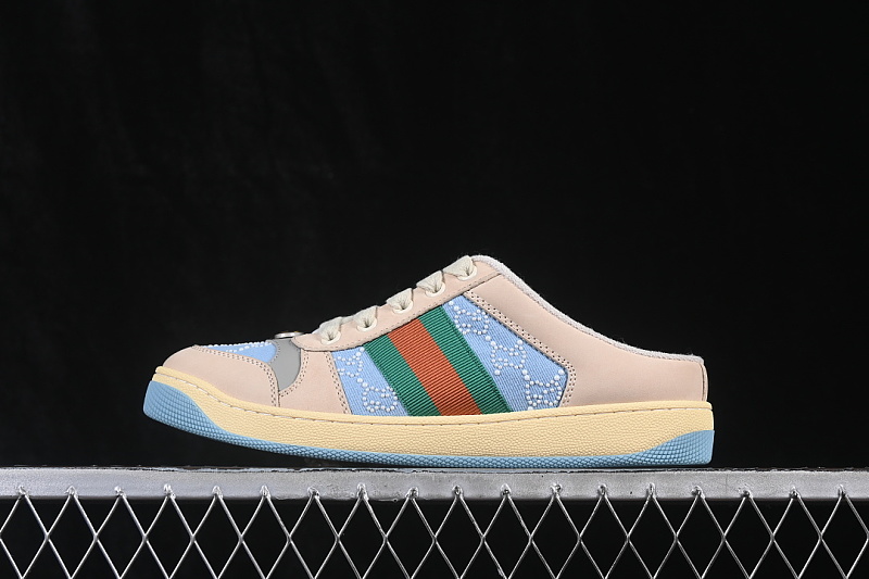 Gucci Gucci SCREENER SNEAKER CASUAL FLATS SKY BLUE/WHEAT · 0YIA05380, photo 1